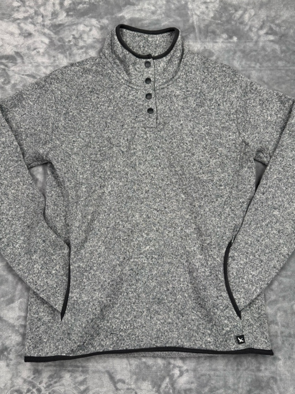 Eddie Bauer Gray Buttoned Crewneck Sweater - Picture 5 of 10